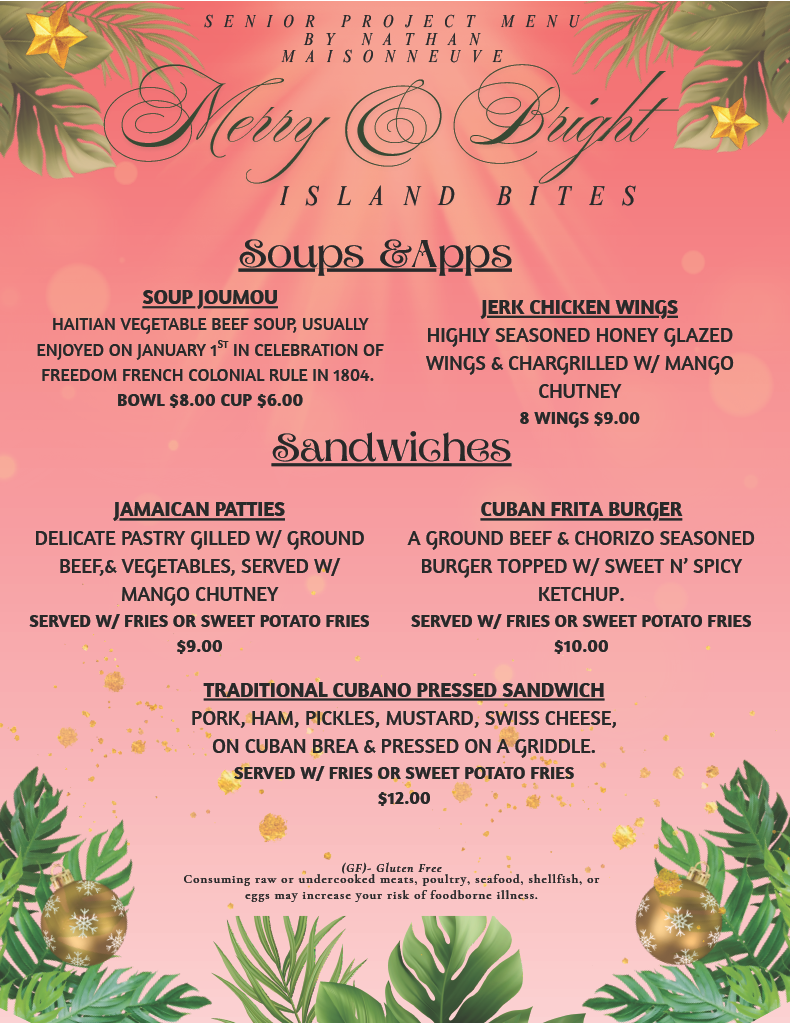 viking bistro menu Dec9-Dec12,2025 page 1