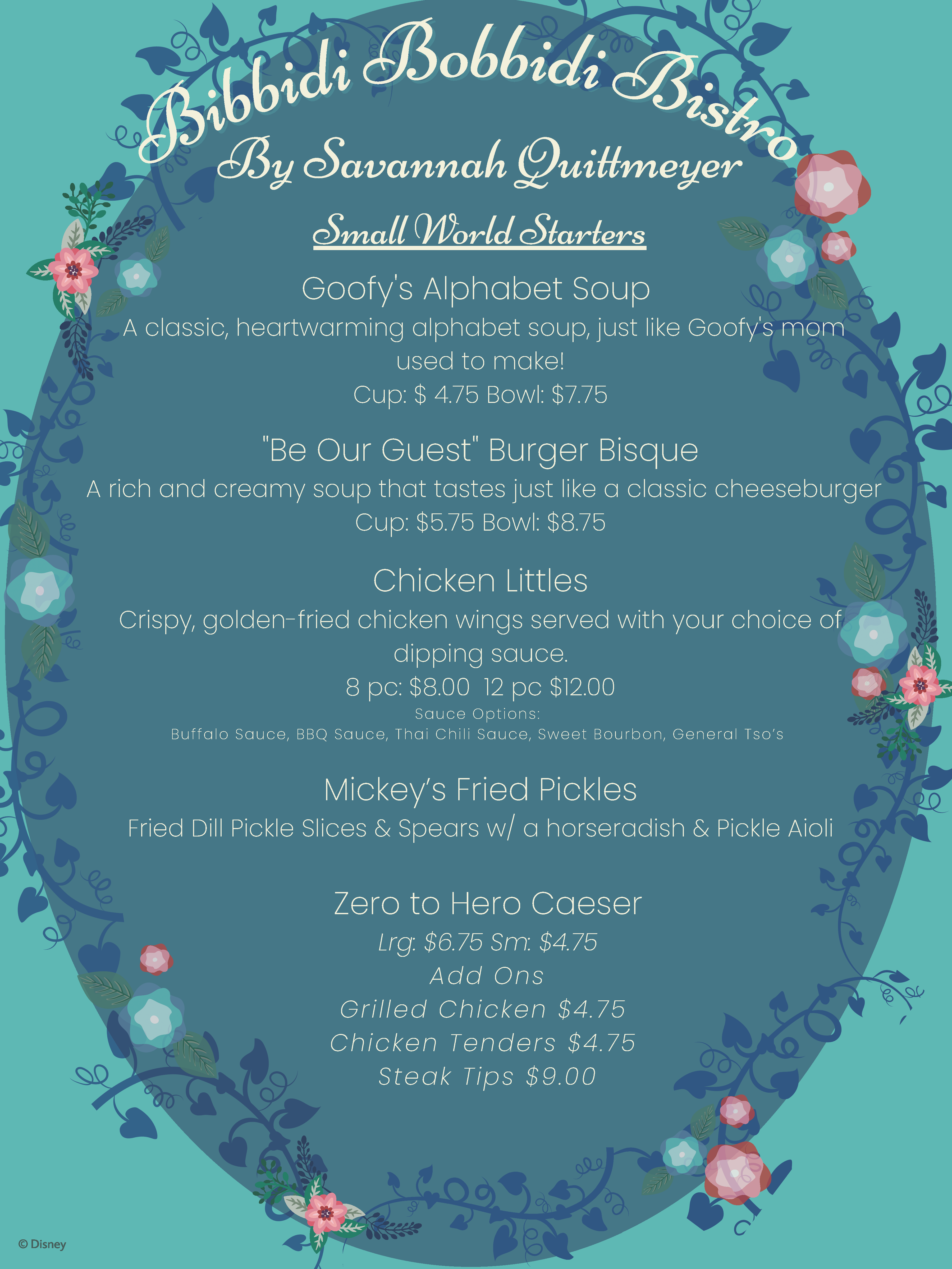 Senior Weeks Bibbidi Bobbidi Bistro - Page 1