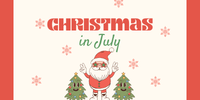 Christmas In July Button