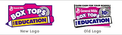old and new box top logos