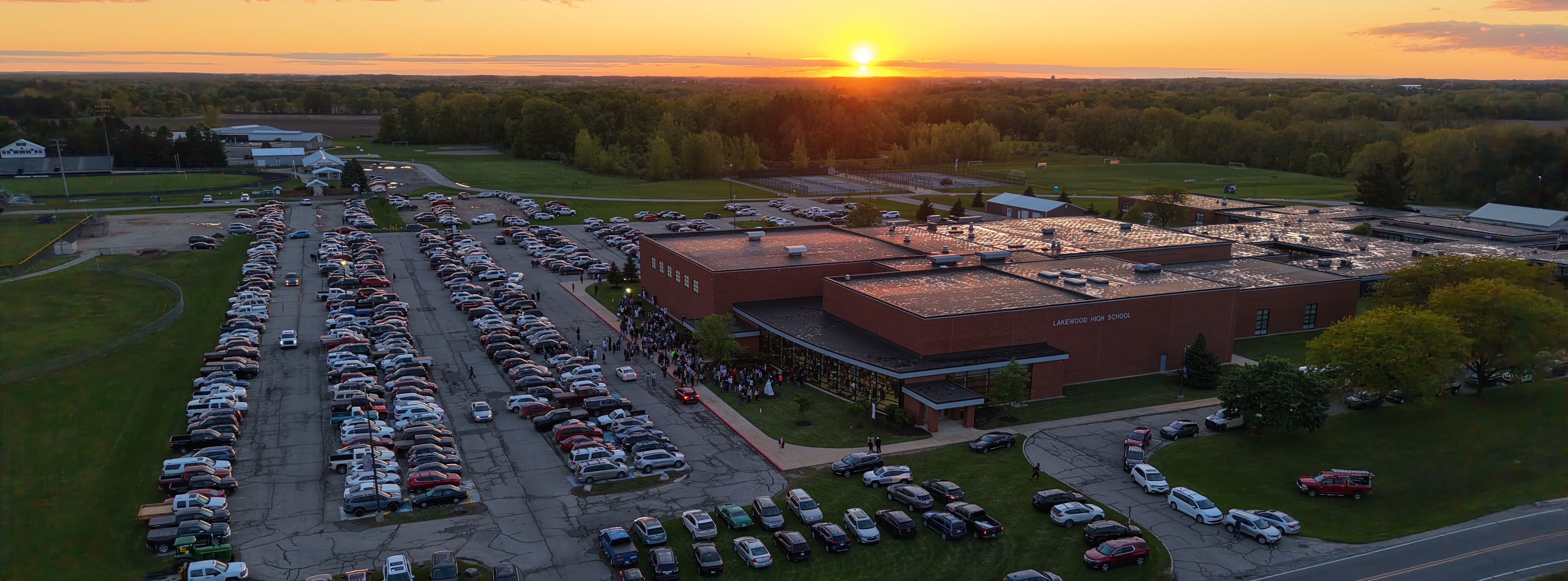 Lakewood High School atrium entrance 