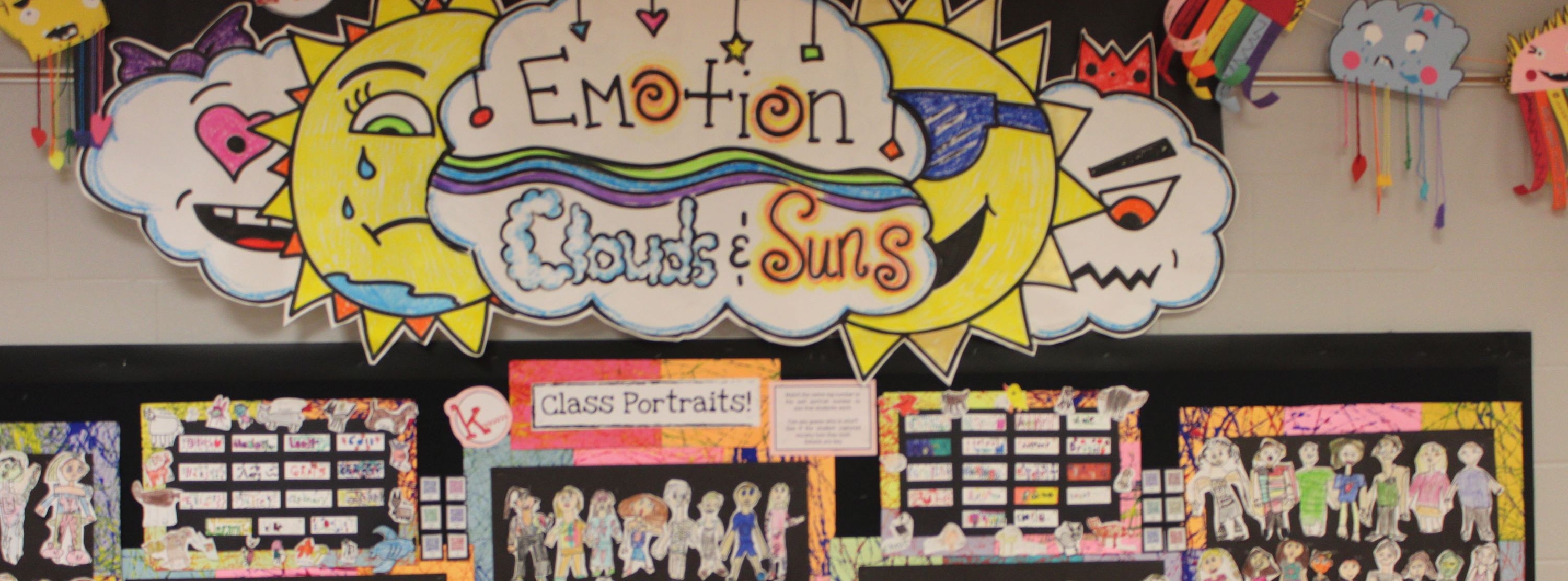 Pinehurst School wall full of art
