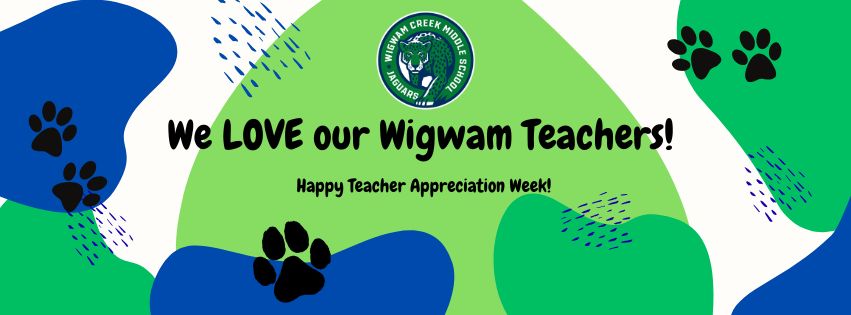 banner to appreciate teachers for teacher appreciation week