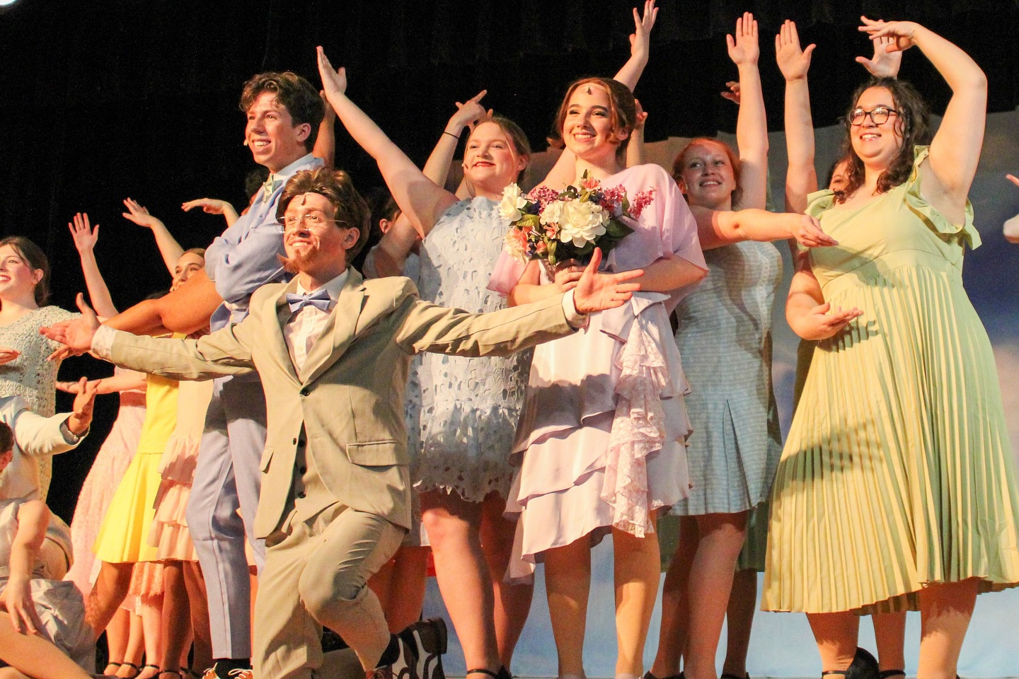 Students acting in the Spring Musical Anastasia