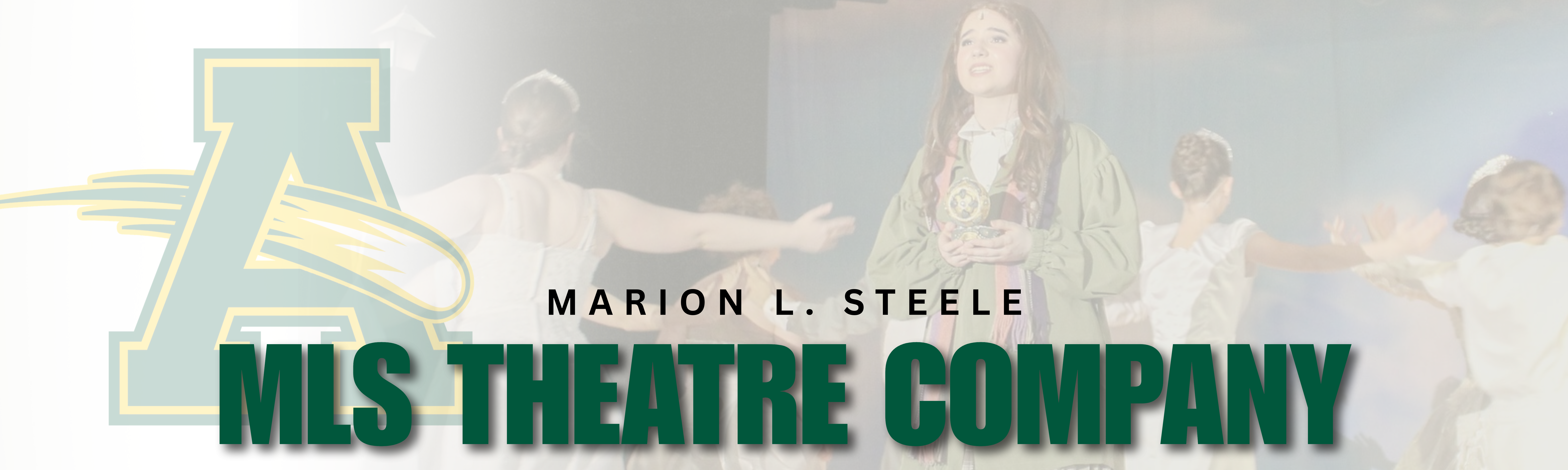 Theatre banner with picture of Anastasia production