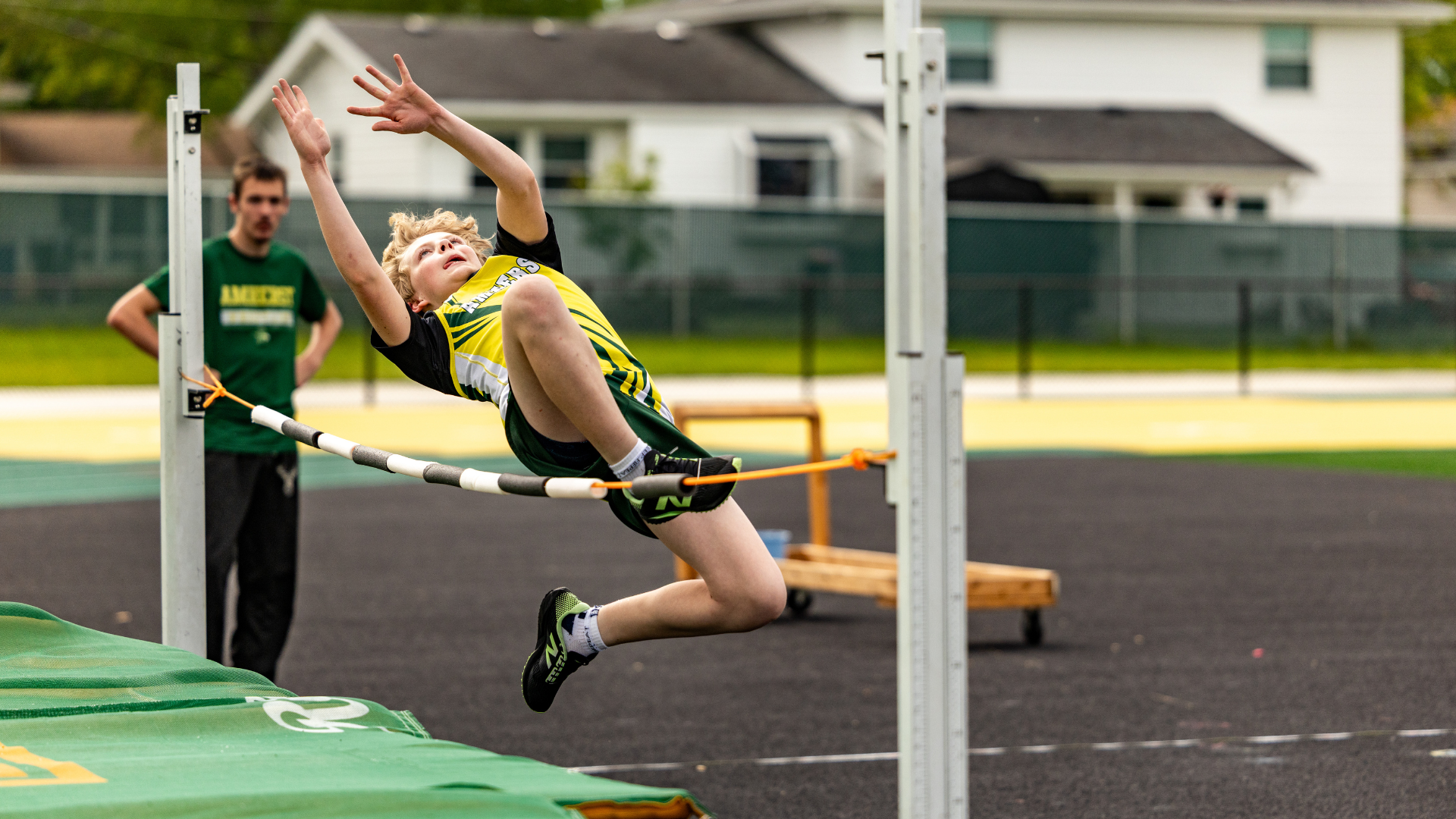 boy ajh athlete doing the high jump