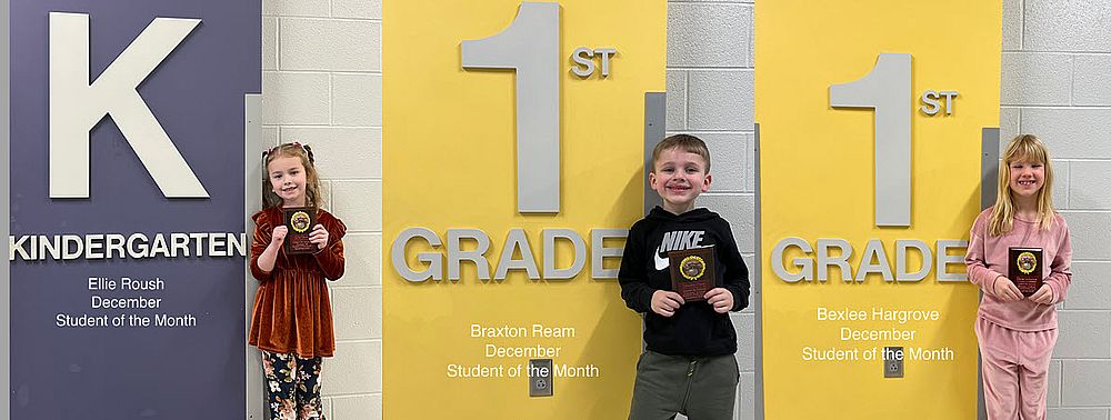 K-1 Students of the Month