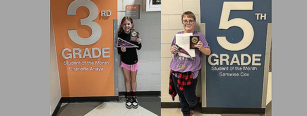 3rd-5th Students of the Month