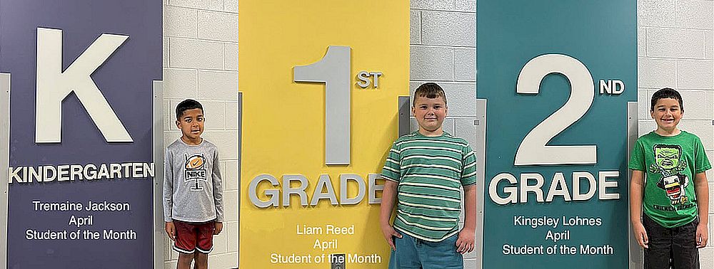Students of the Month K-2