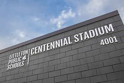 LPS Centennial Stadium sign