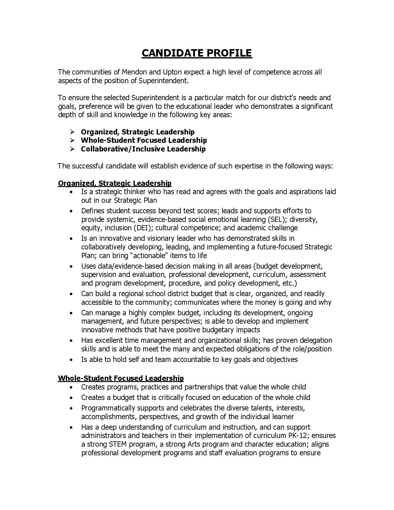 Superintendent Candidate Profile Page 3