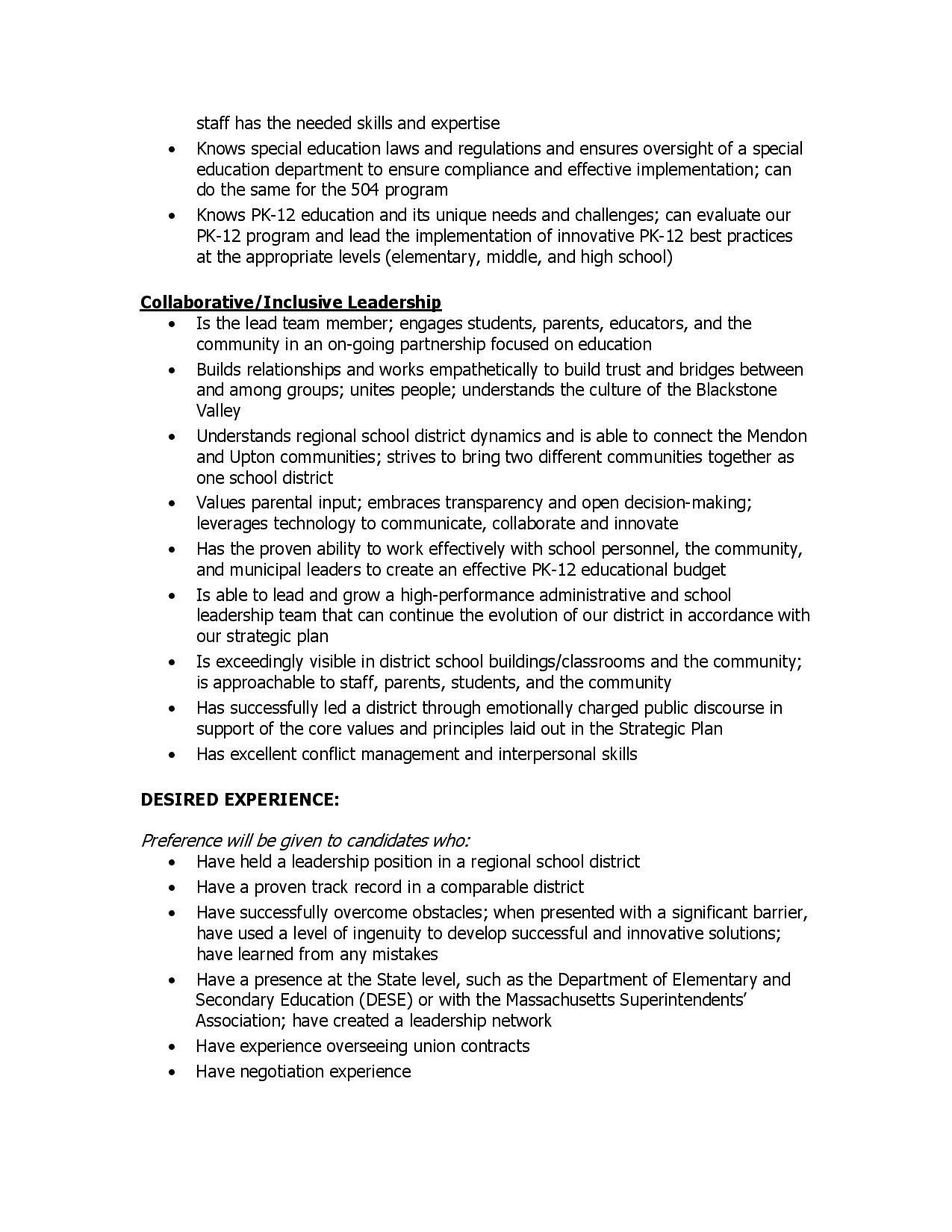 Superintendent Candidate Profile Page 4