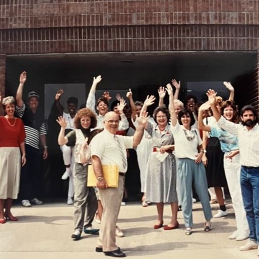 Staff Waving 1982