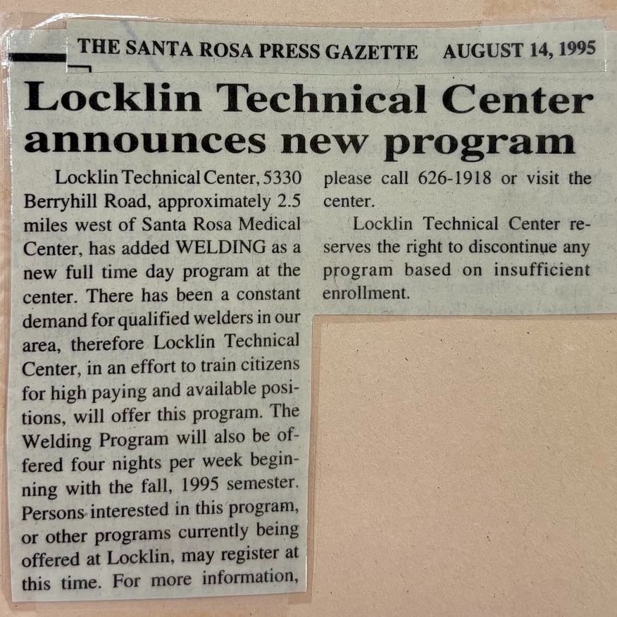 Locklin Technical Center announces new program