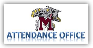 Logo of the attendance office displayed prominently, featuring a simple design with text indicating its purpose.