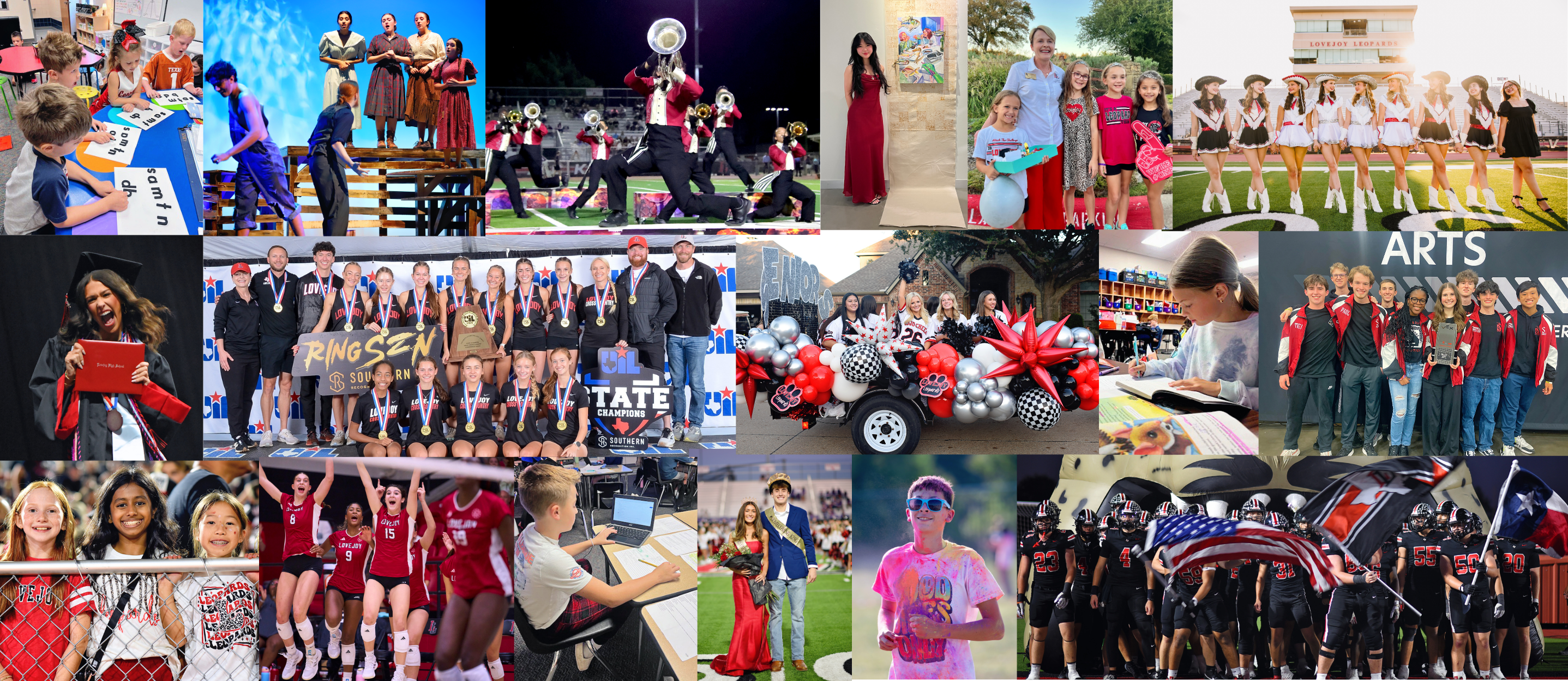 collage of student images