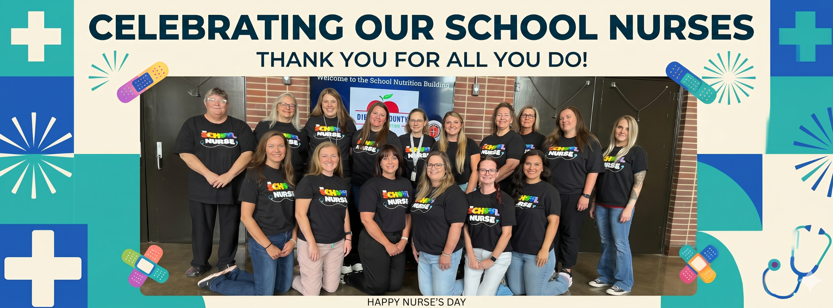 Celebrating our school nurses! Happy Nurse's Day.