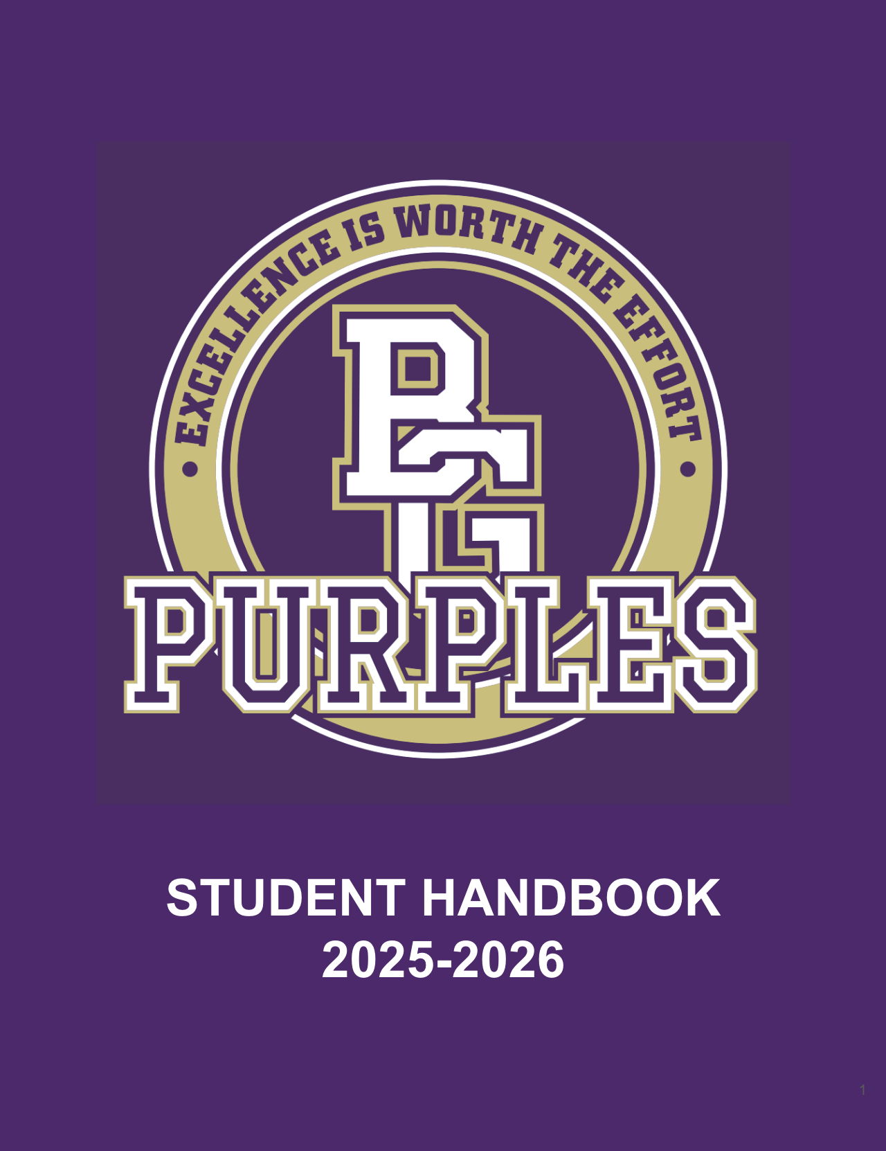 Cover of Student Handbook