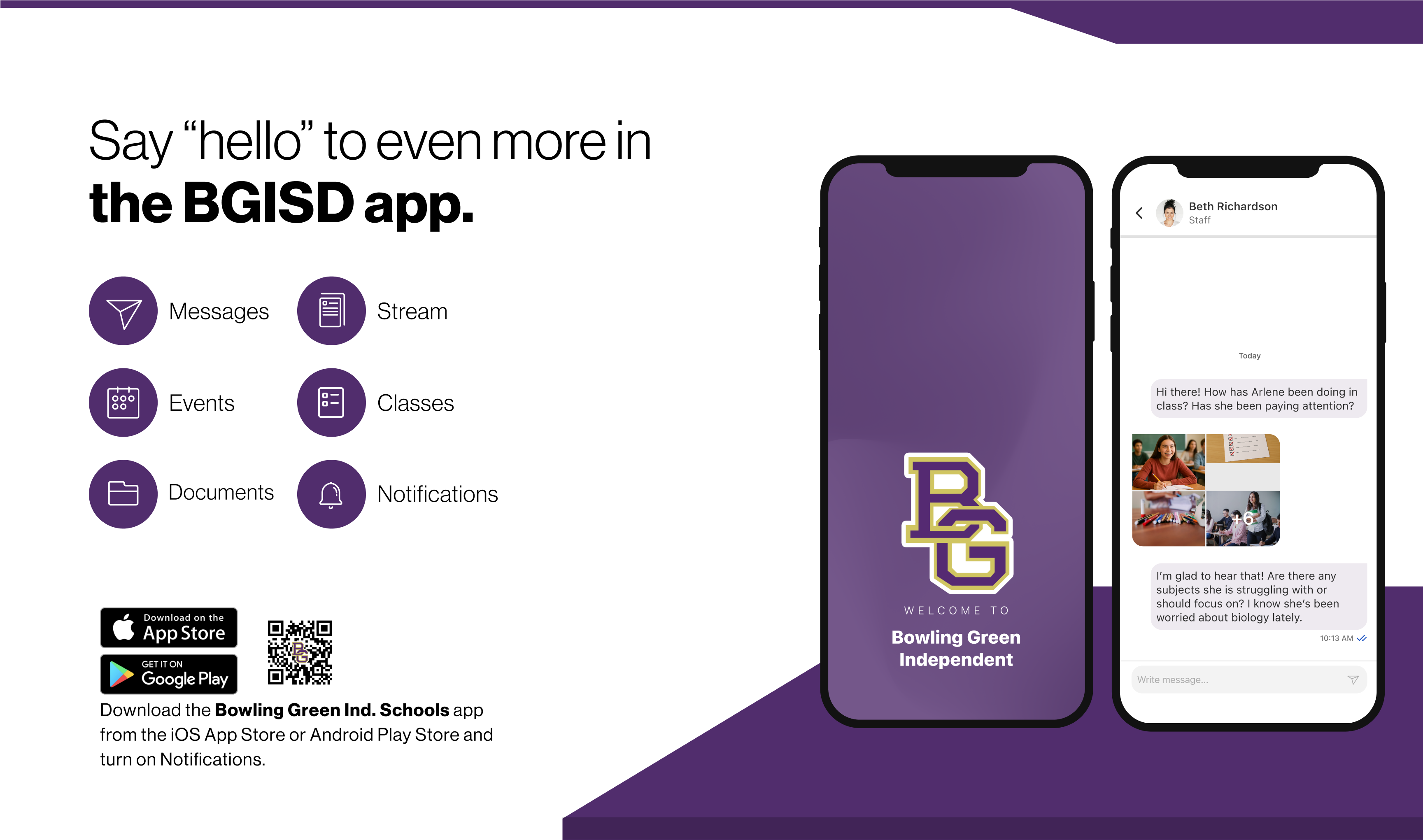 Say Hello to More in the BGISD App