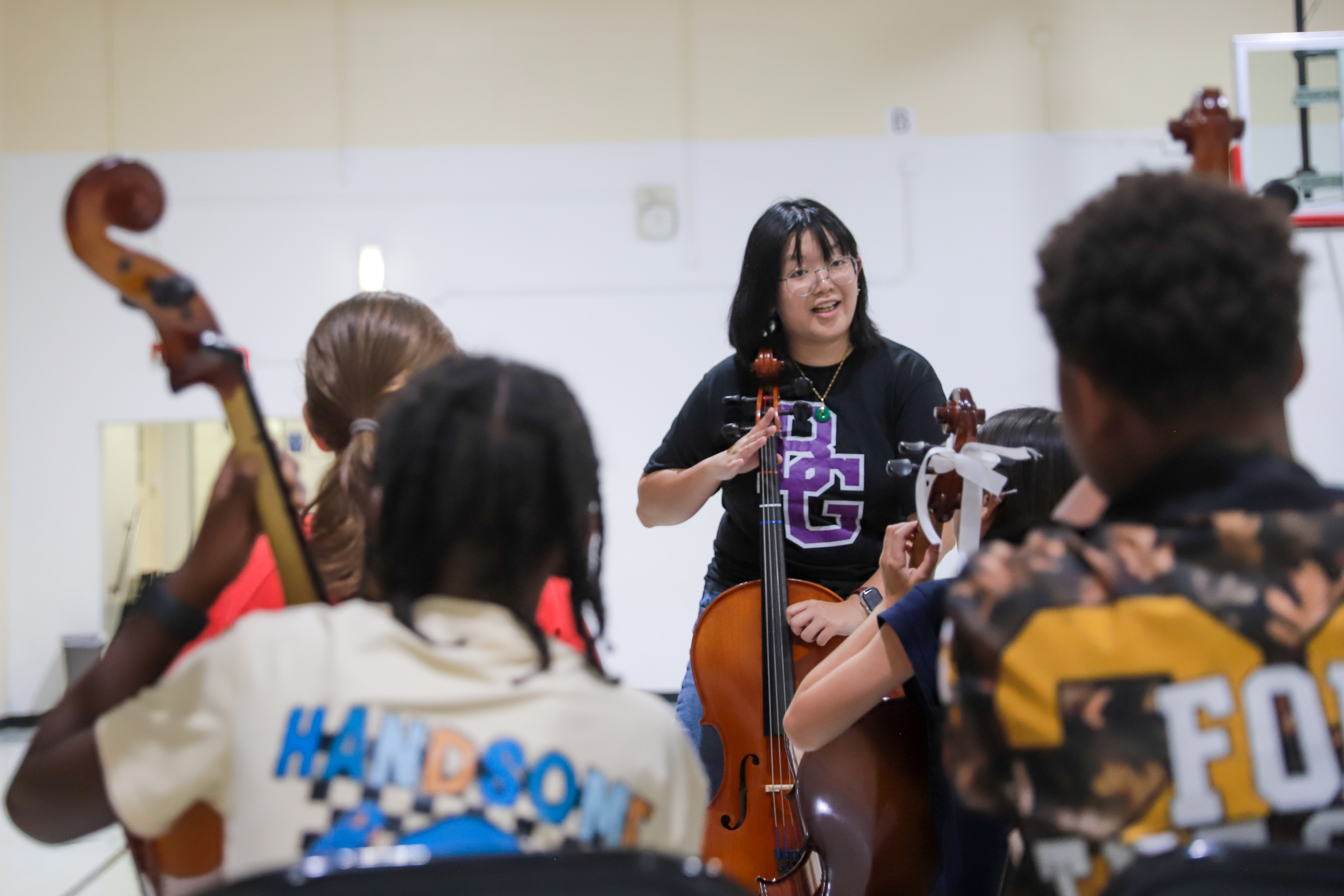 5th Grade Strings Lesson, Ms Aleka Chau