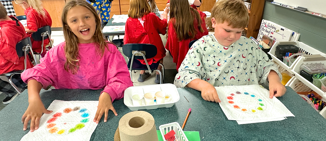 3rd grade art color wheel