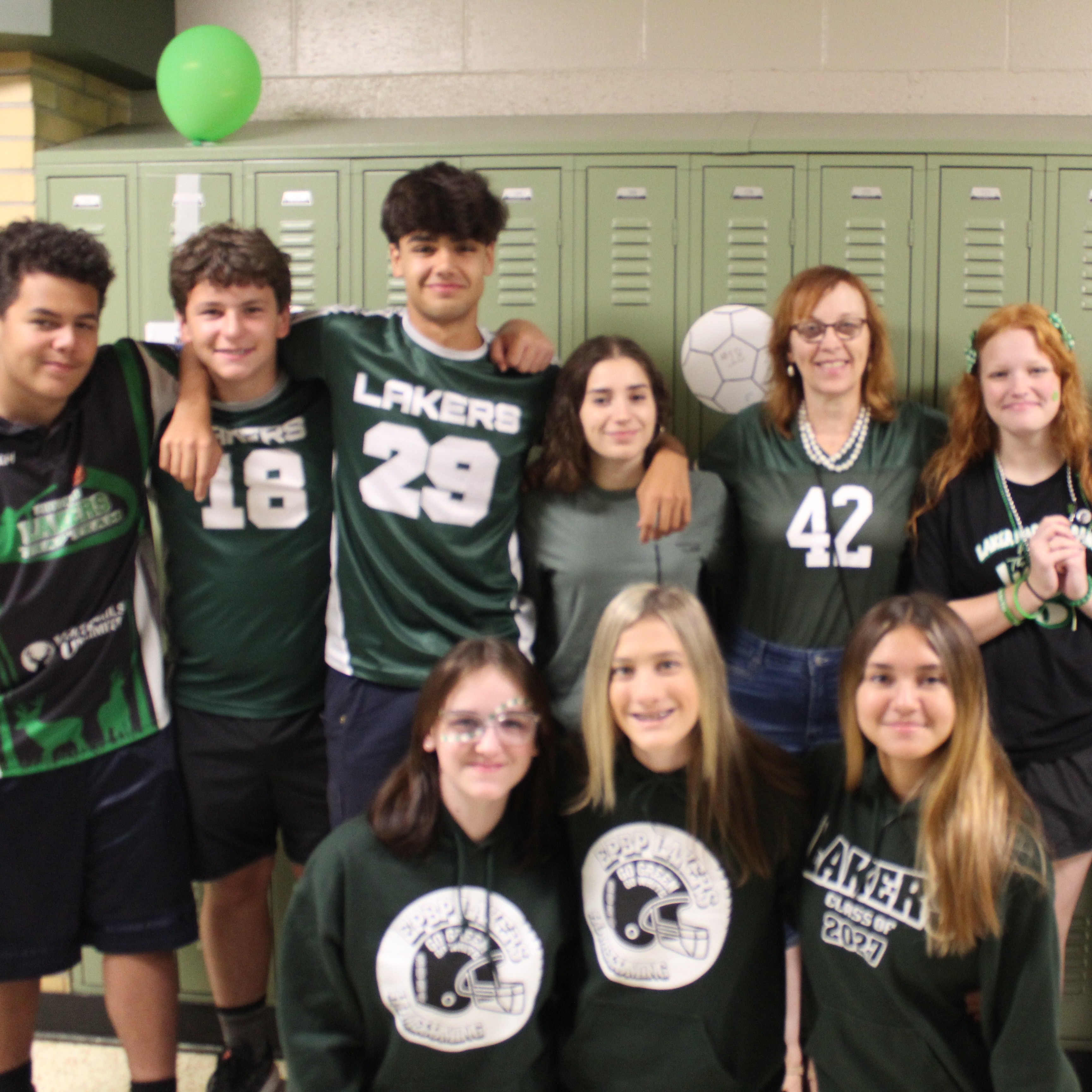 high school green and white