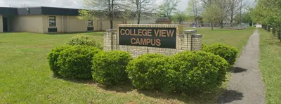 college view campus sign