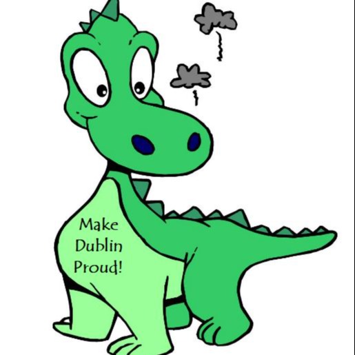 Dublin Mascot, Nogard the Dragon.