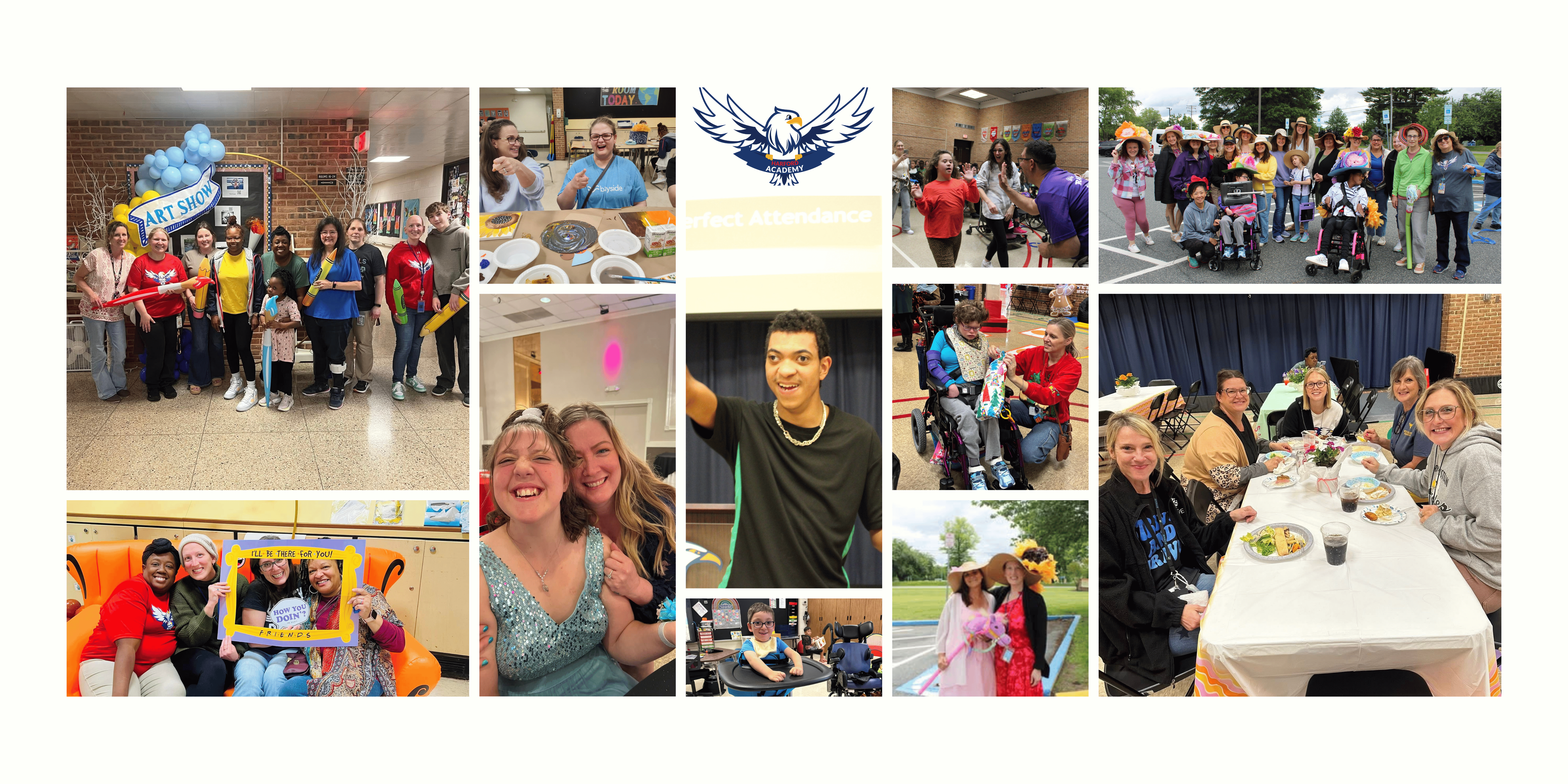 Photos of different students and staff at Harford Academy throughout the 2025-2026 school year. Call office at 410-638-3810 for more information.