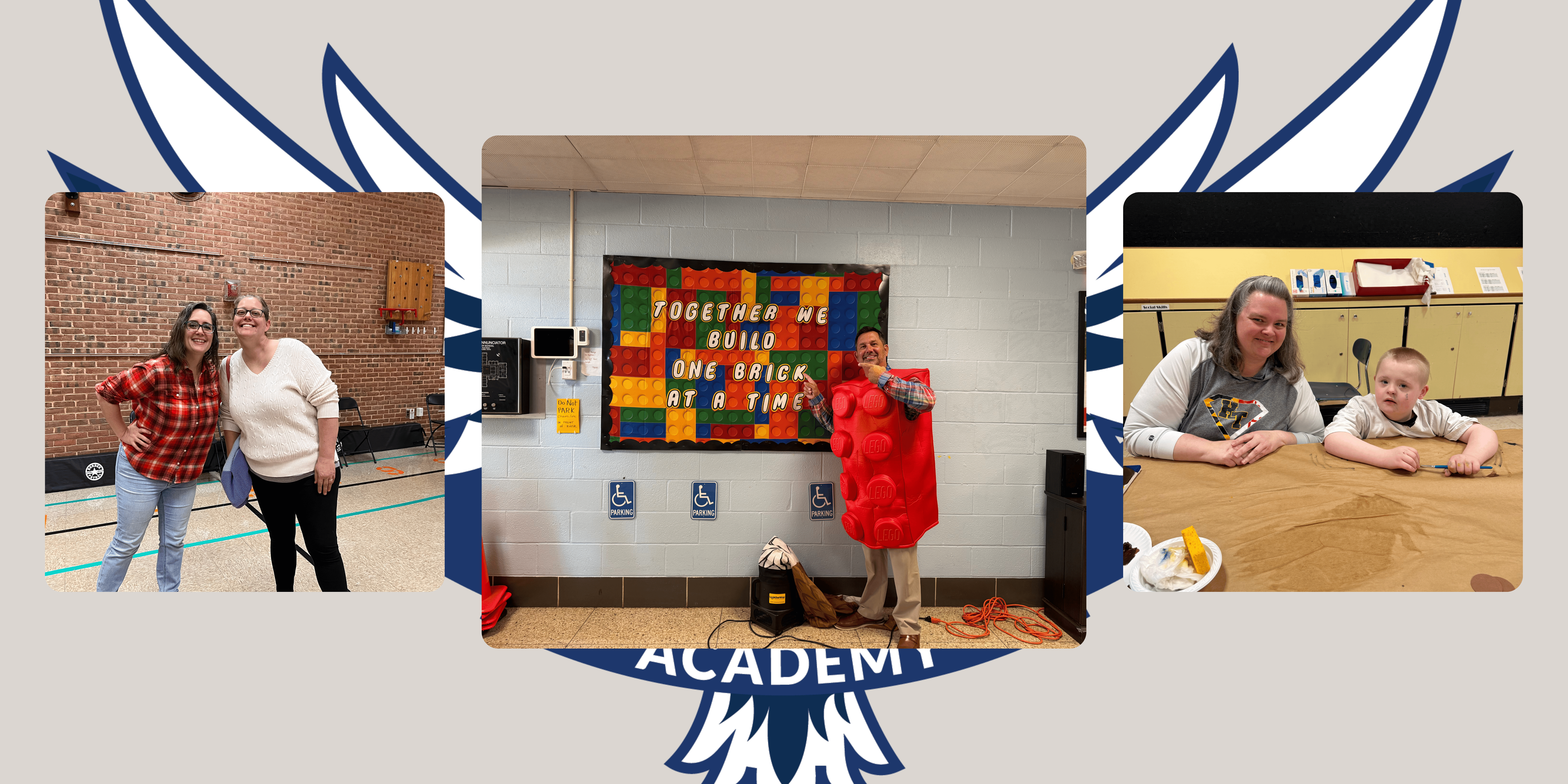 Image of family and principal at Harford Academy