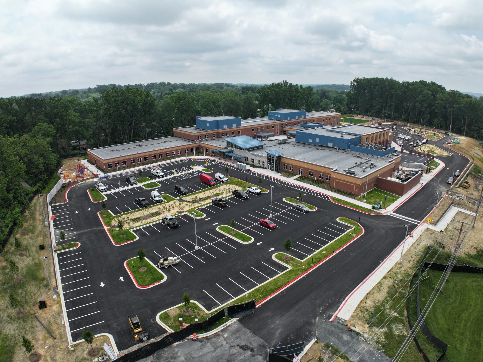 Drone view of new campus