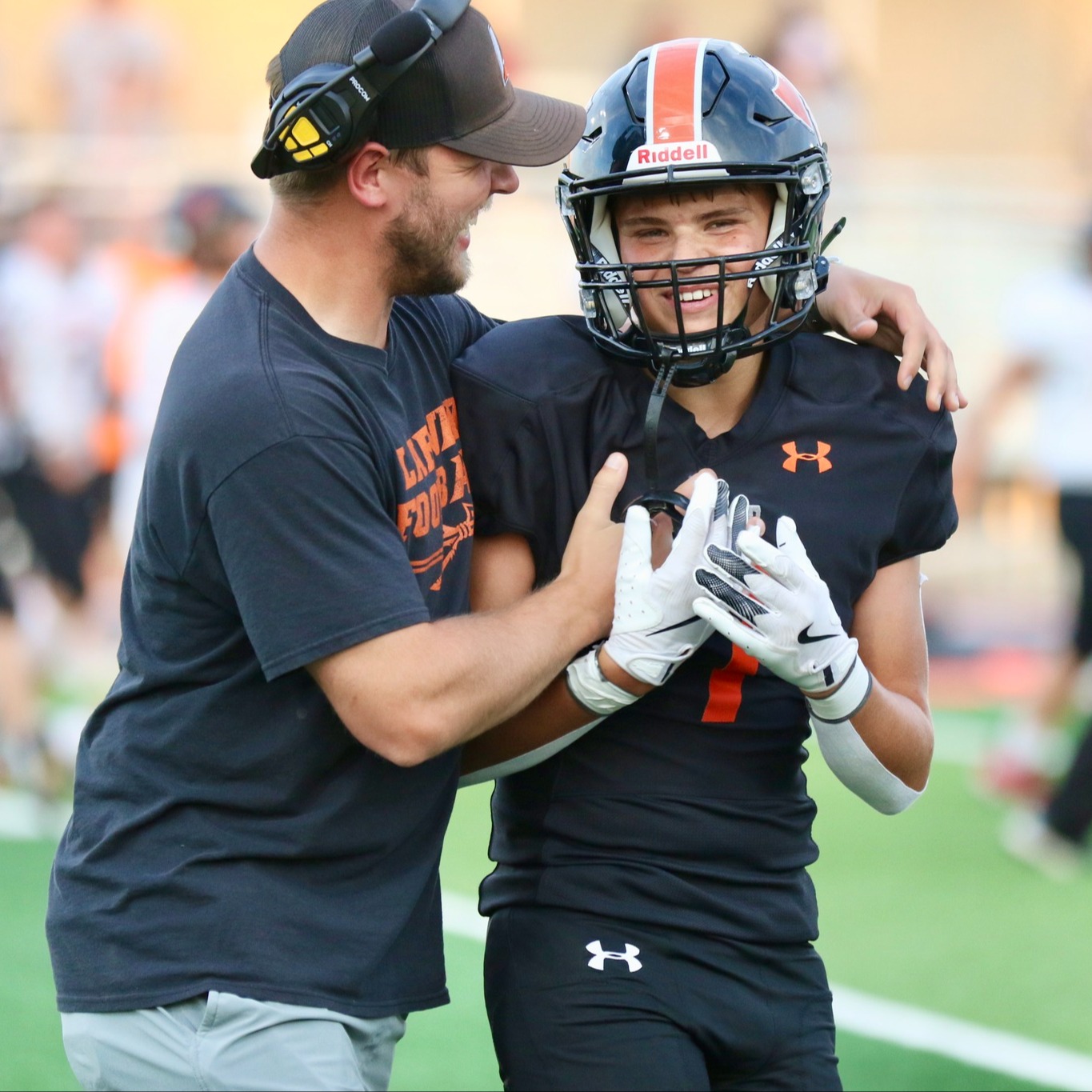 Coach Westerman and Luke Krebiehl