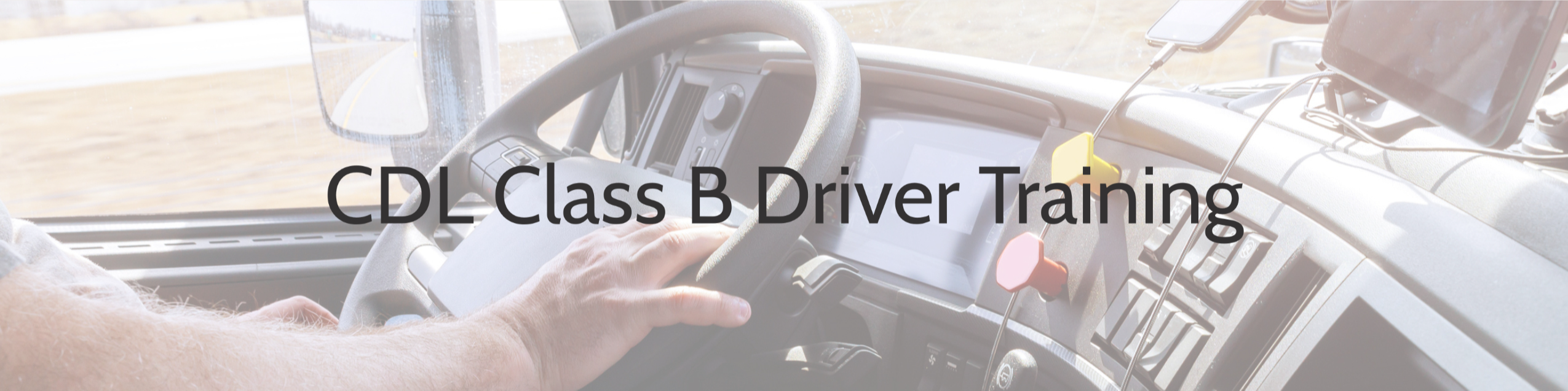 COMMERCIAL DRIVERS LICENSE CLASS B