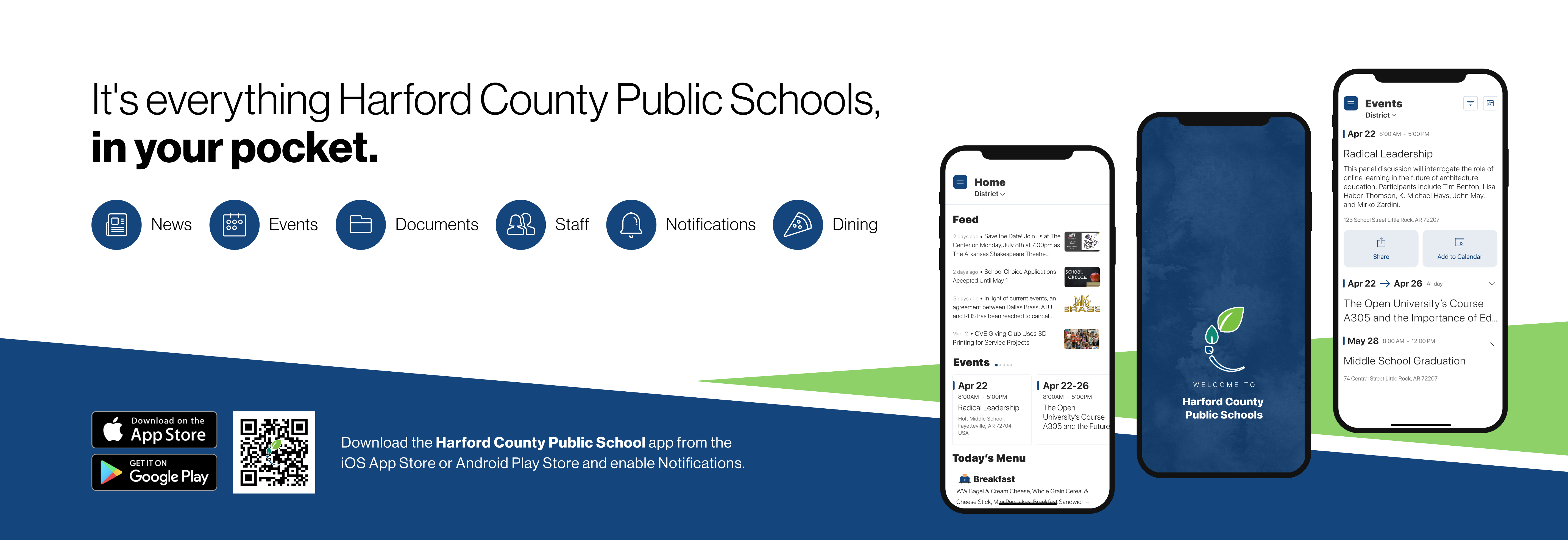 Download the Harford County Public Schools app! It's everything Harford County Public Schools, in your pocket