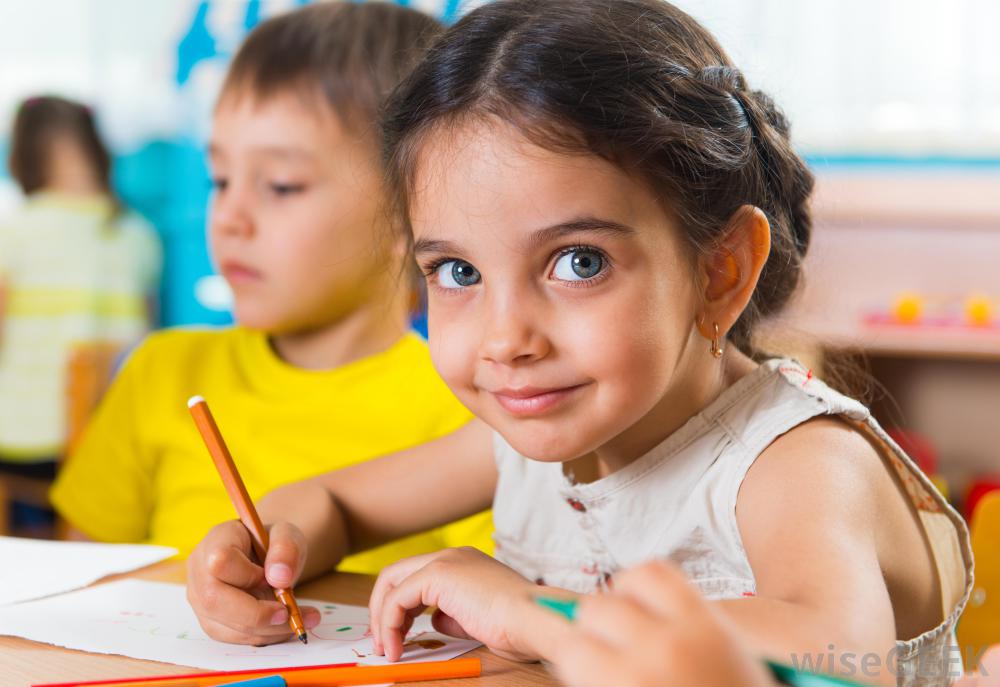 girl in classroom
