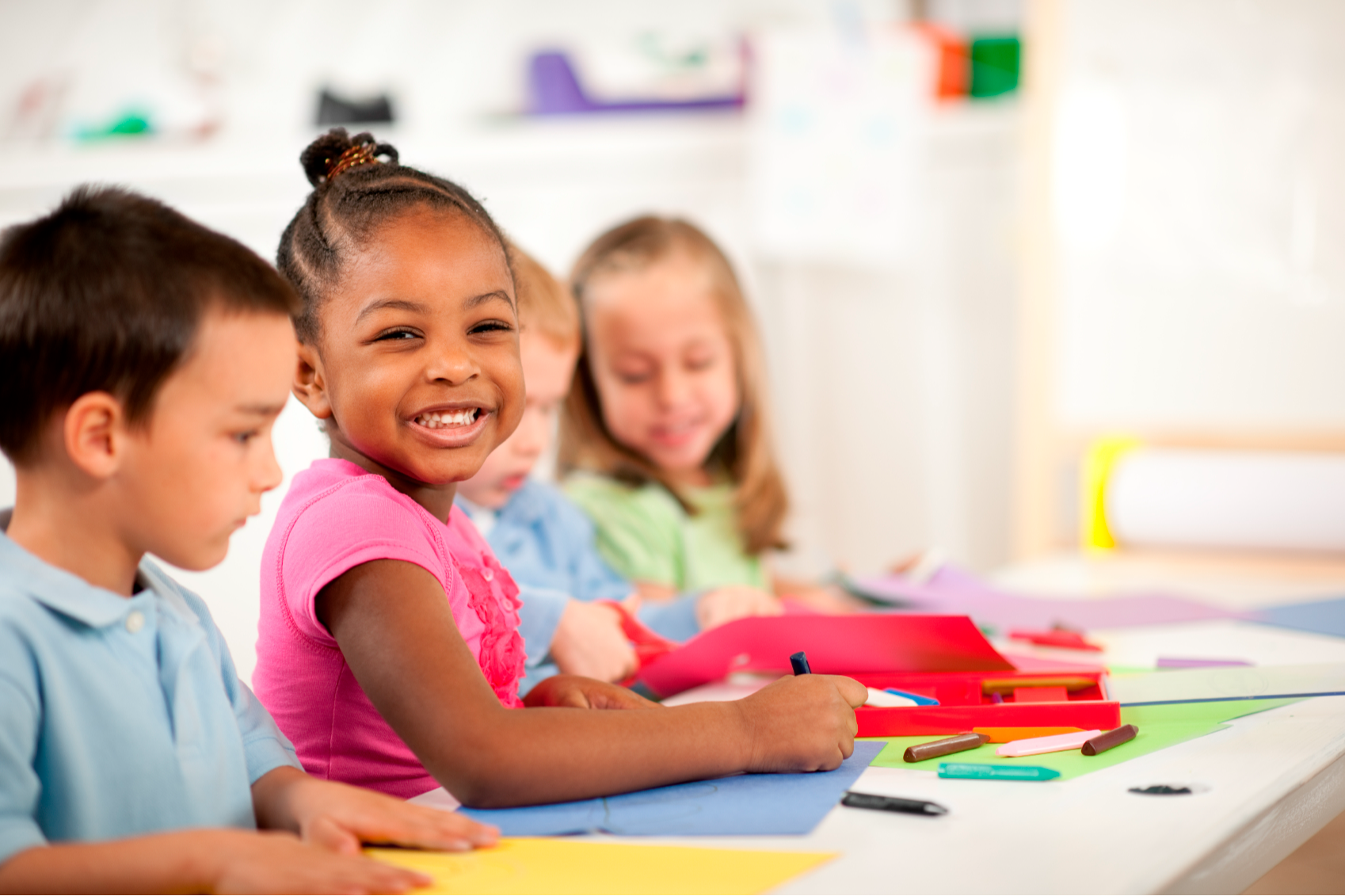 Smiling Preschool Student