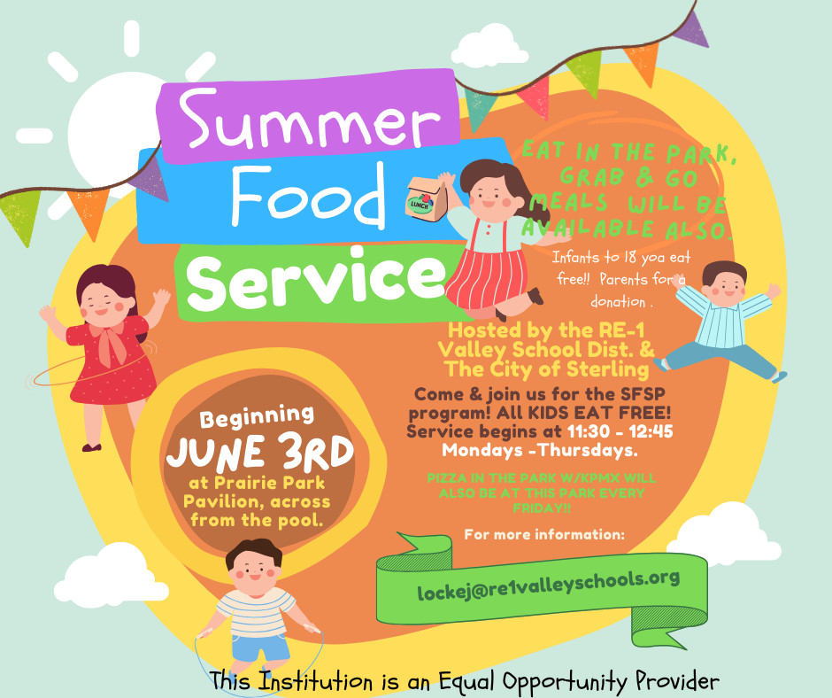 Summer Food Service Program June 3rd - July 25th