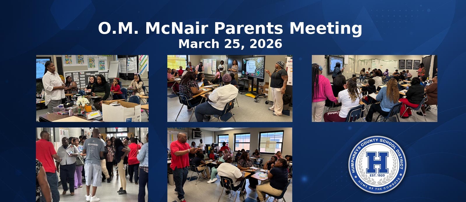 OM McNair Parents Meeting
