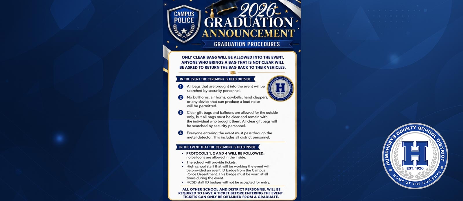 Security Features for Graduation
