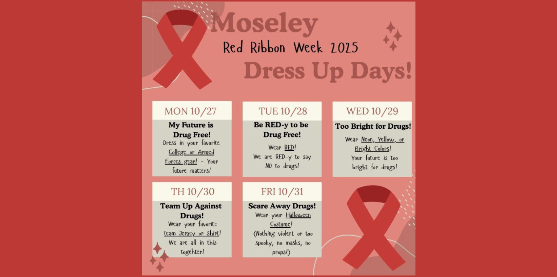 Red Ribbon Dress Up Days