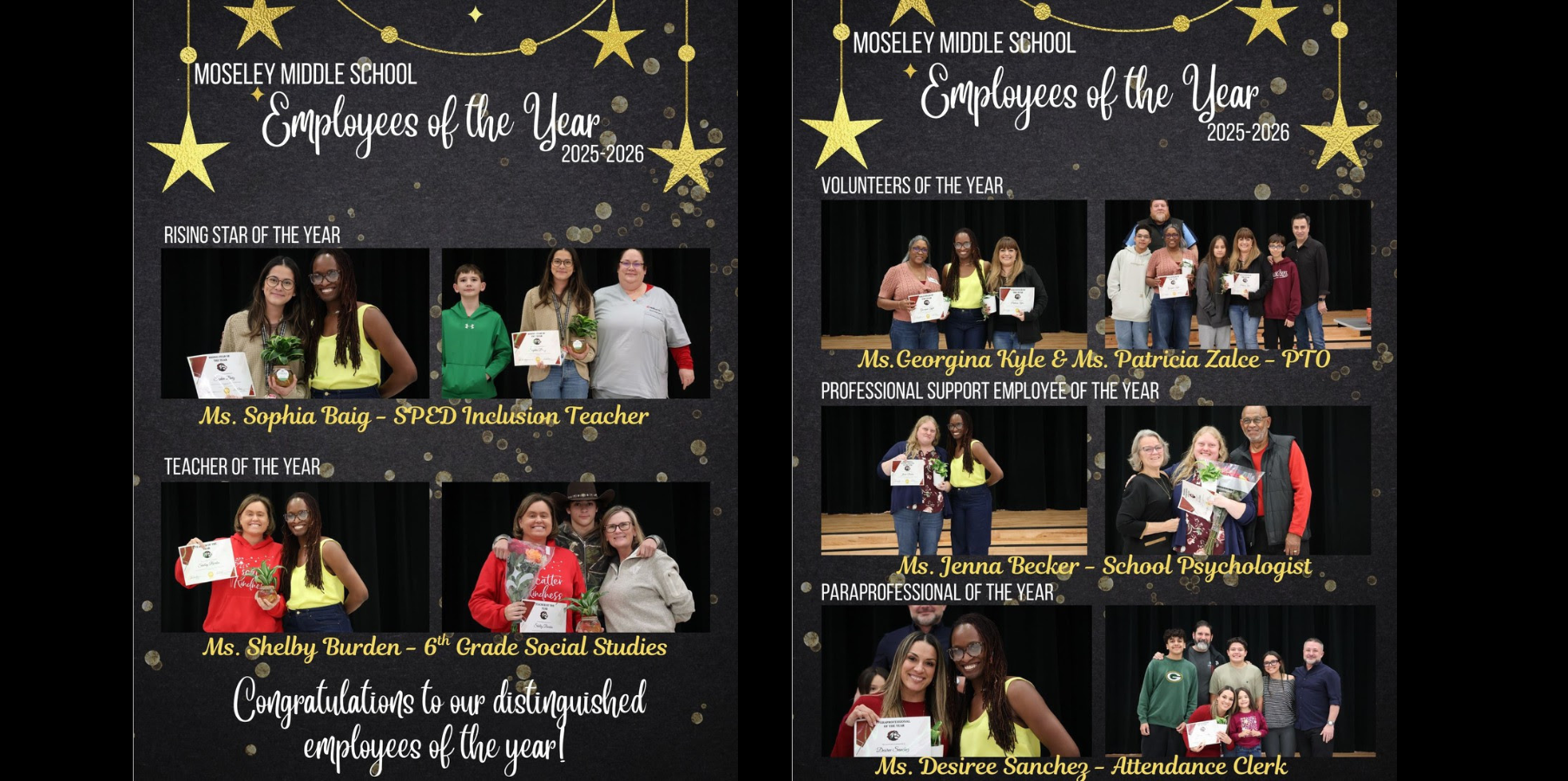 Moseley Employees of the Year