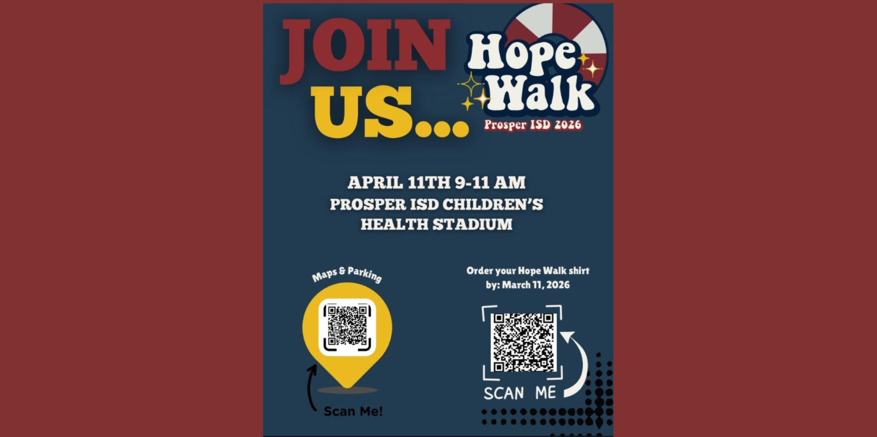 Join us for Hope Walk April 11th