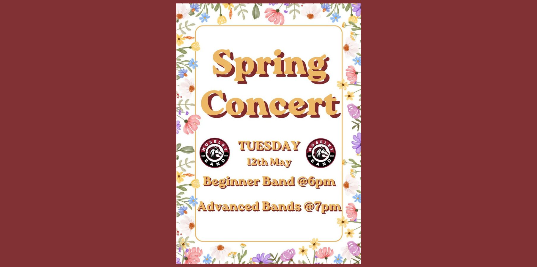 Moseley Spring Concert May 12th
