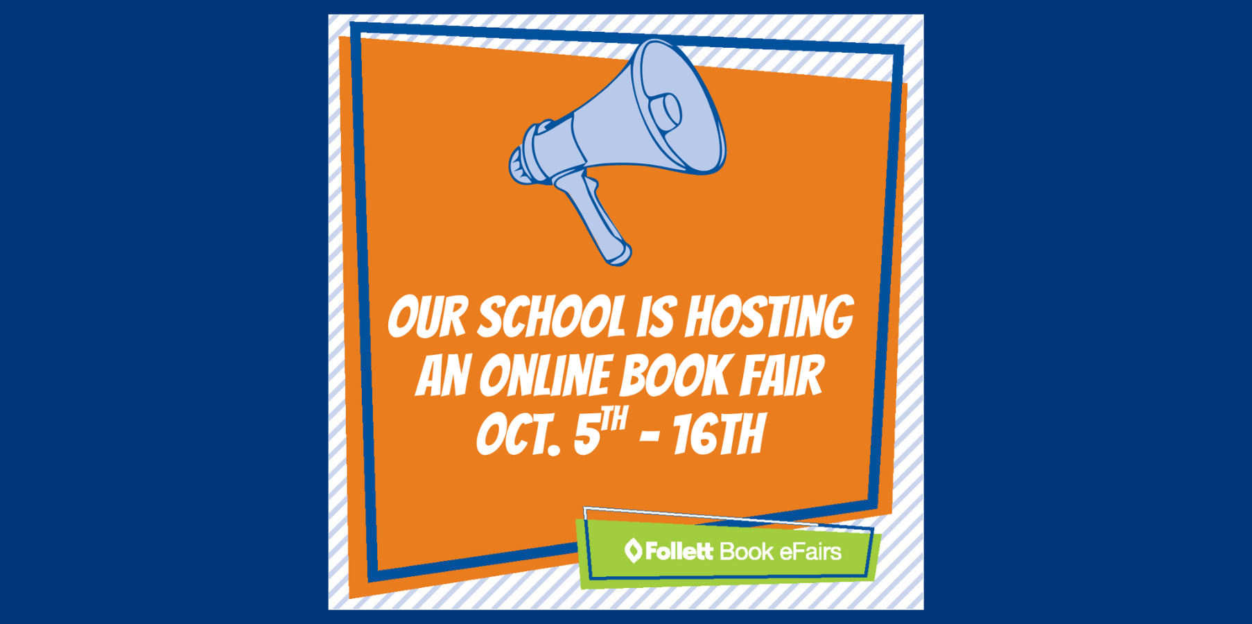 Our online book fair is coming October 5th