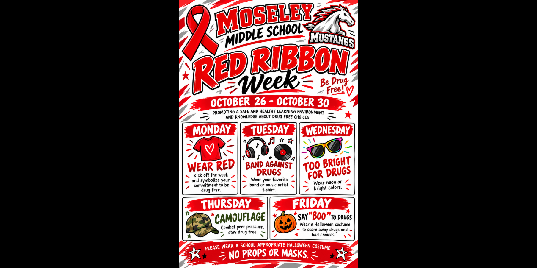 Red Ribbon Week October 26 - October 30