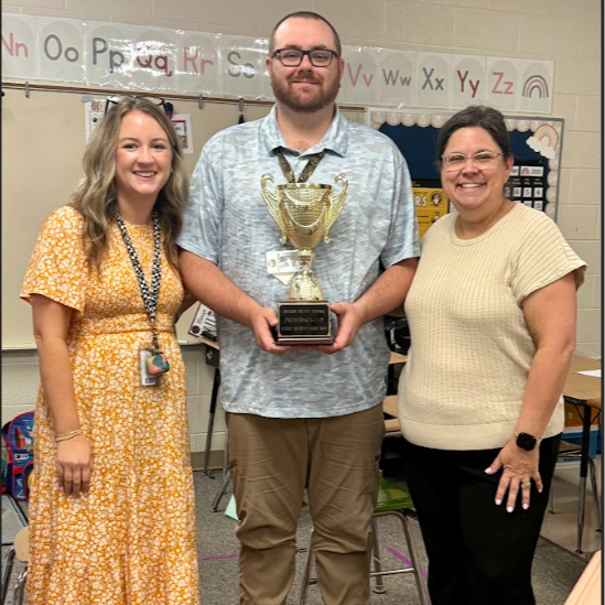 Brad Morgan with Sara Cunningham and Amber Palmore
