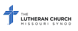 Logo of The Lutheran Church Missouri Synod featuring a blue cross and the text 'THE LUTHERAN CHURCH MISSOURI SYNOD'.