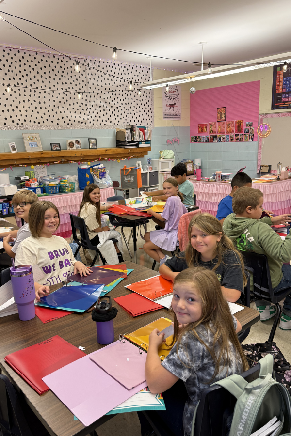 Students at desks
