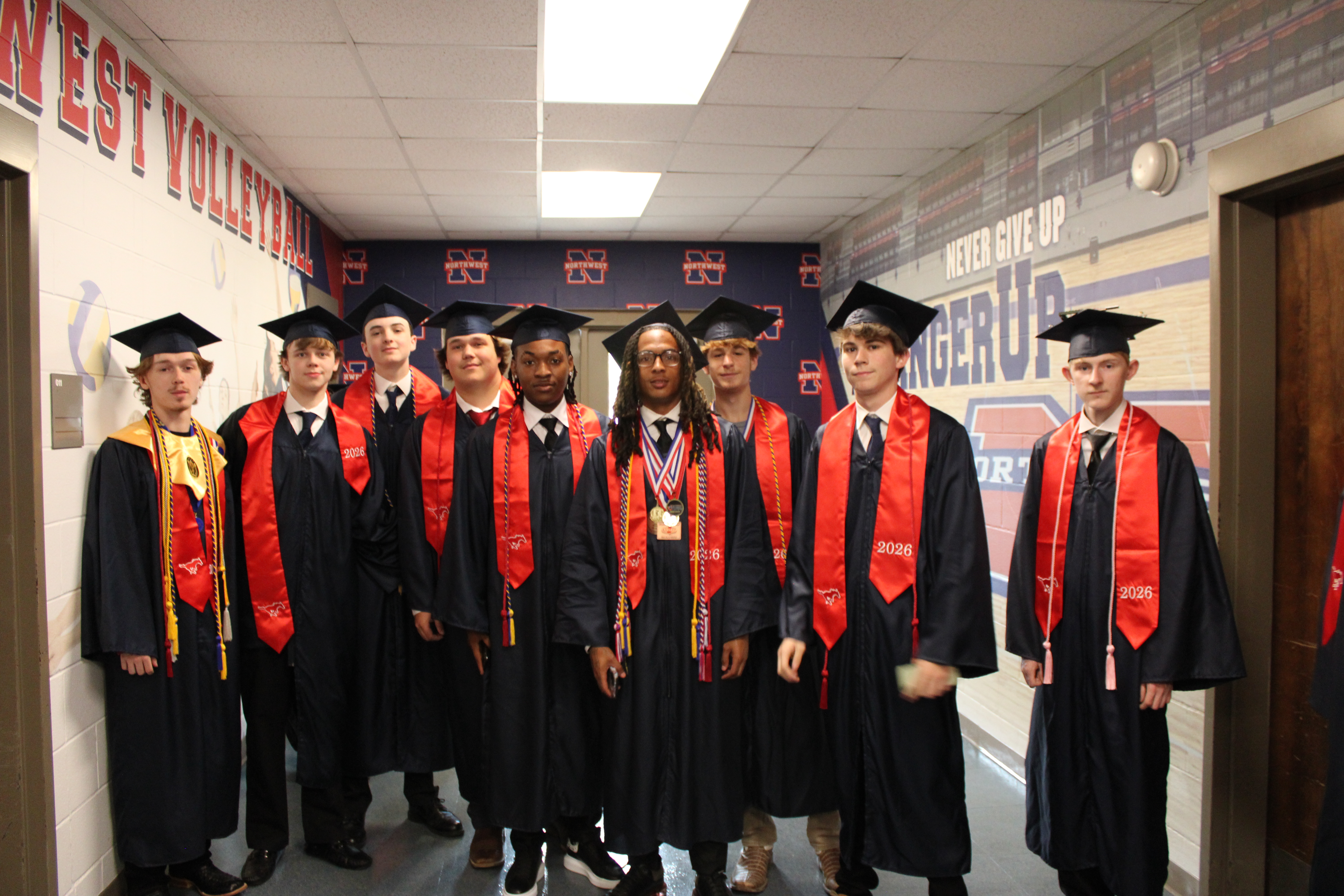 Students at graduation