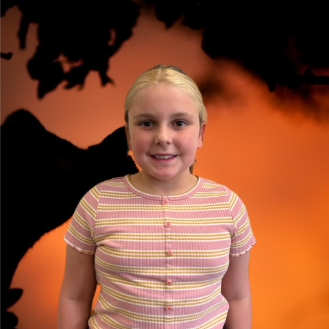 girl with halloween background